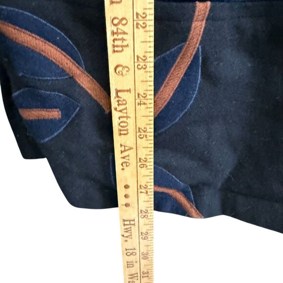 Deborah Murphy Long Sleeve Button Front Jacket Women's Blue Black Winter Chic - Picture 8 of 10